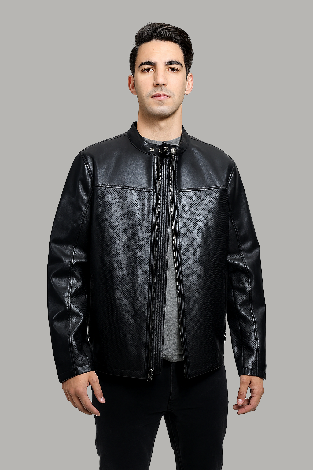UrbanOliver Men's Leather Jacket