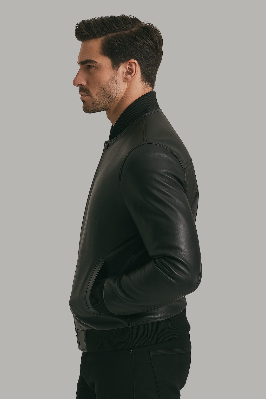 Miles Sport Fashion leather Varsity jacket