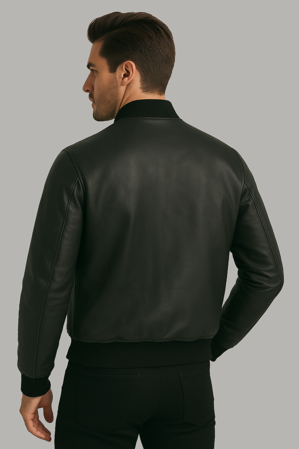 Miles Sport Fashion leather Varsity jacket