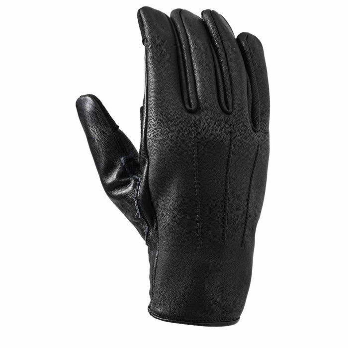 ClassicFit Leather Touch Gloves – Black