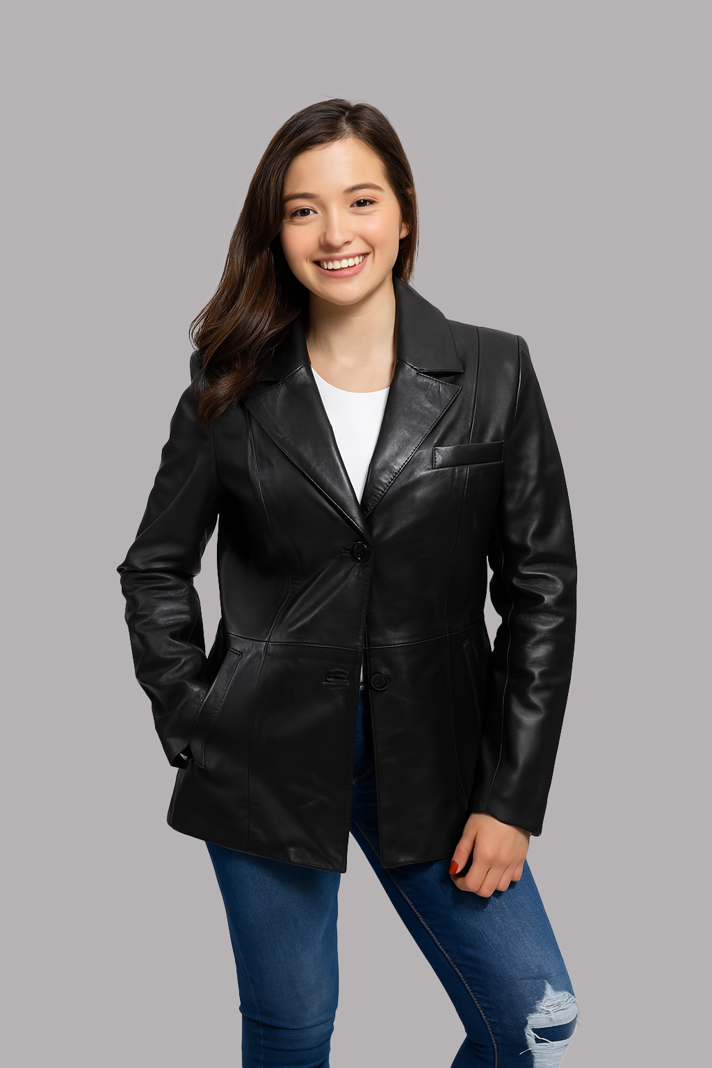 Celeste Noir Women's Leather Jacket