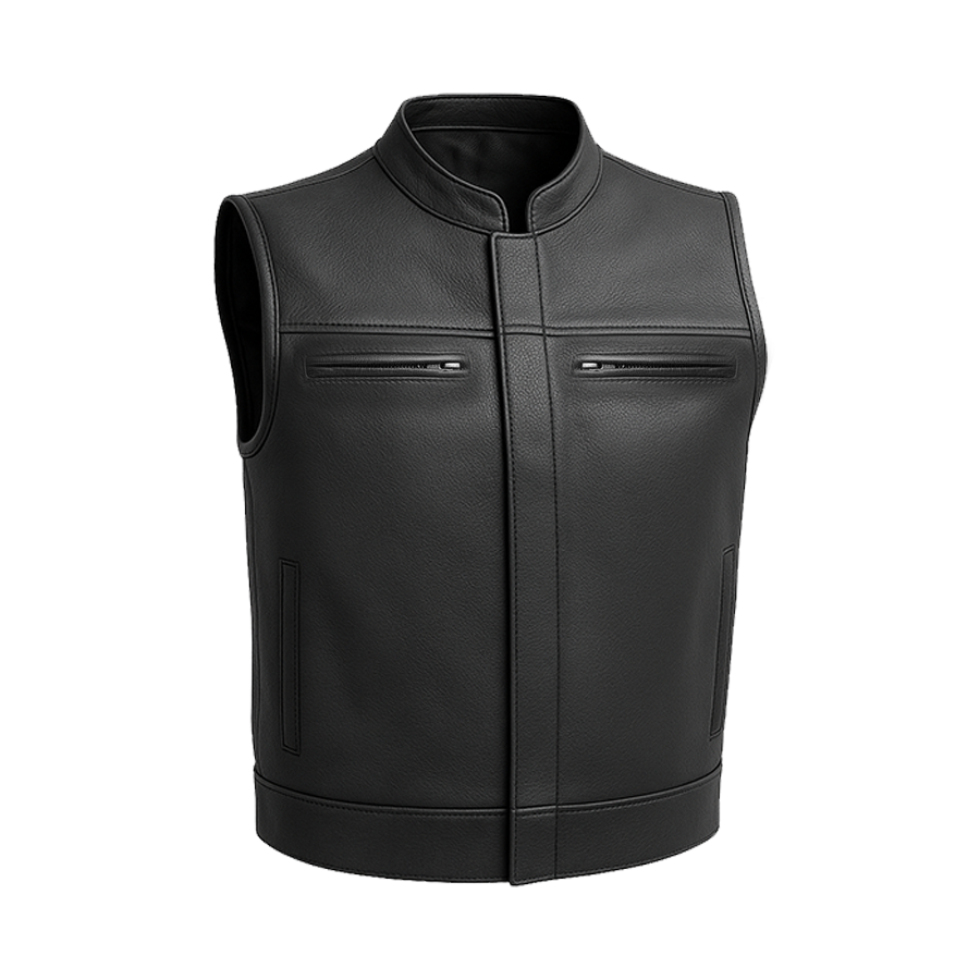Gravemind - Men's Motorcycle Leather Vest