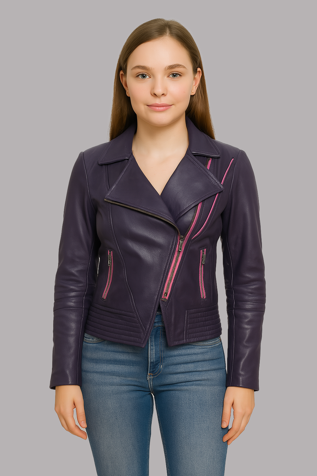 Blaire Burn Women's Fashion Leather Jacket