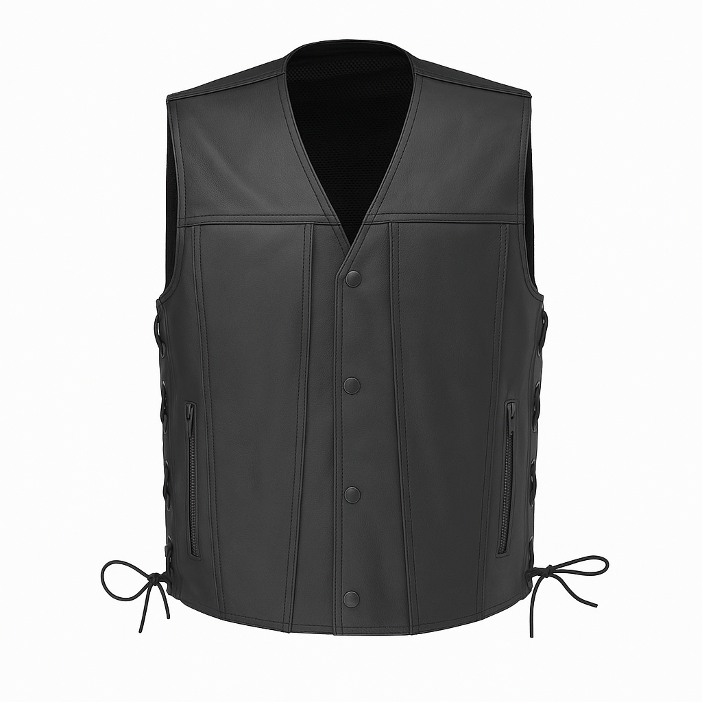 Dark Horizon - Men's Motorcycle Leather Vest