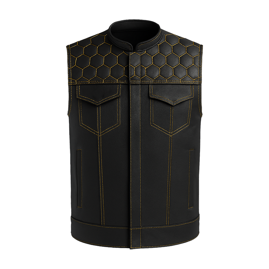 Viper - Men's Club Style Leather Vest