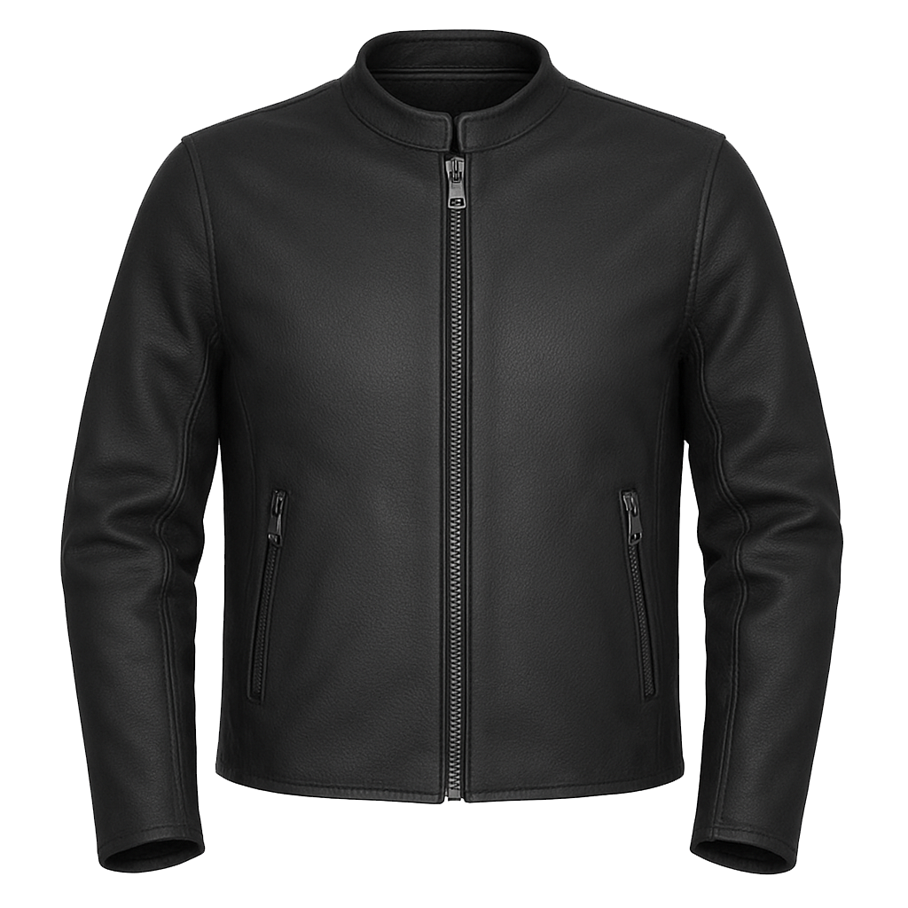 PR-204 Prime Edge – Men's Motorcycle Café Style Leather Jacket