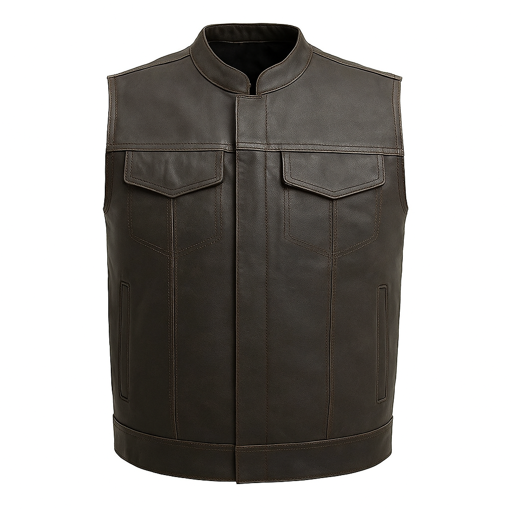 Duskrunner - Men's Motorcycle Leather Vest