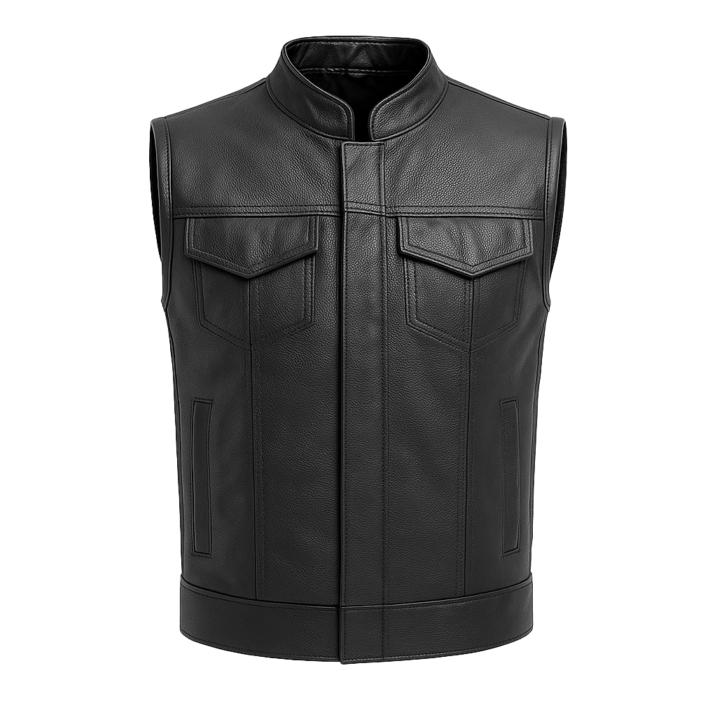 Tiny Trooper – Kid’s Leather Motorcycle Vest