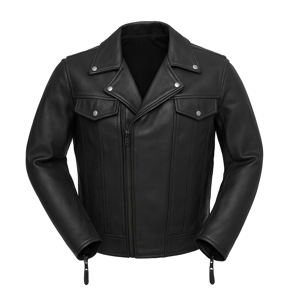 PR-216 Rider's Creed Man's Motorcycle Leather Jacket
