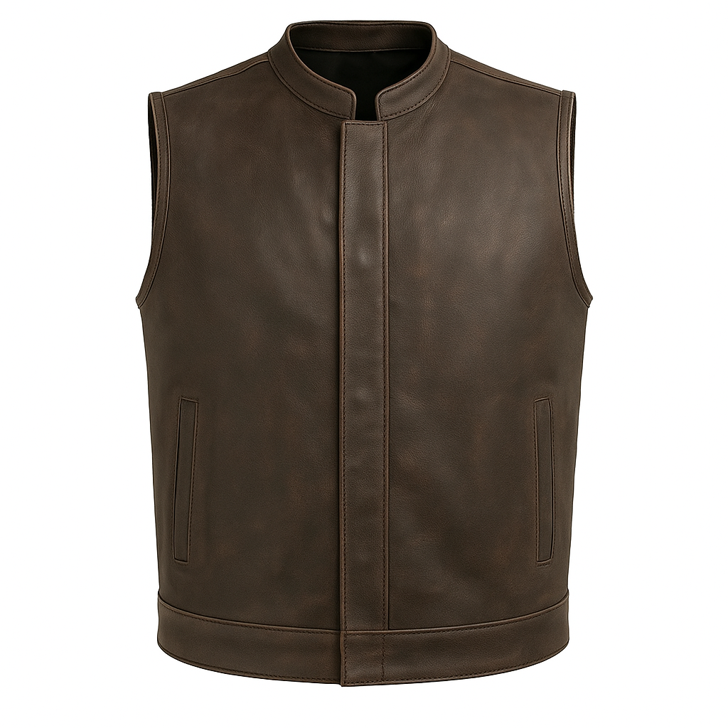 Darkhaven Man's Moto Club Leather Vest