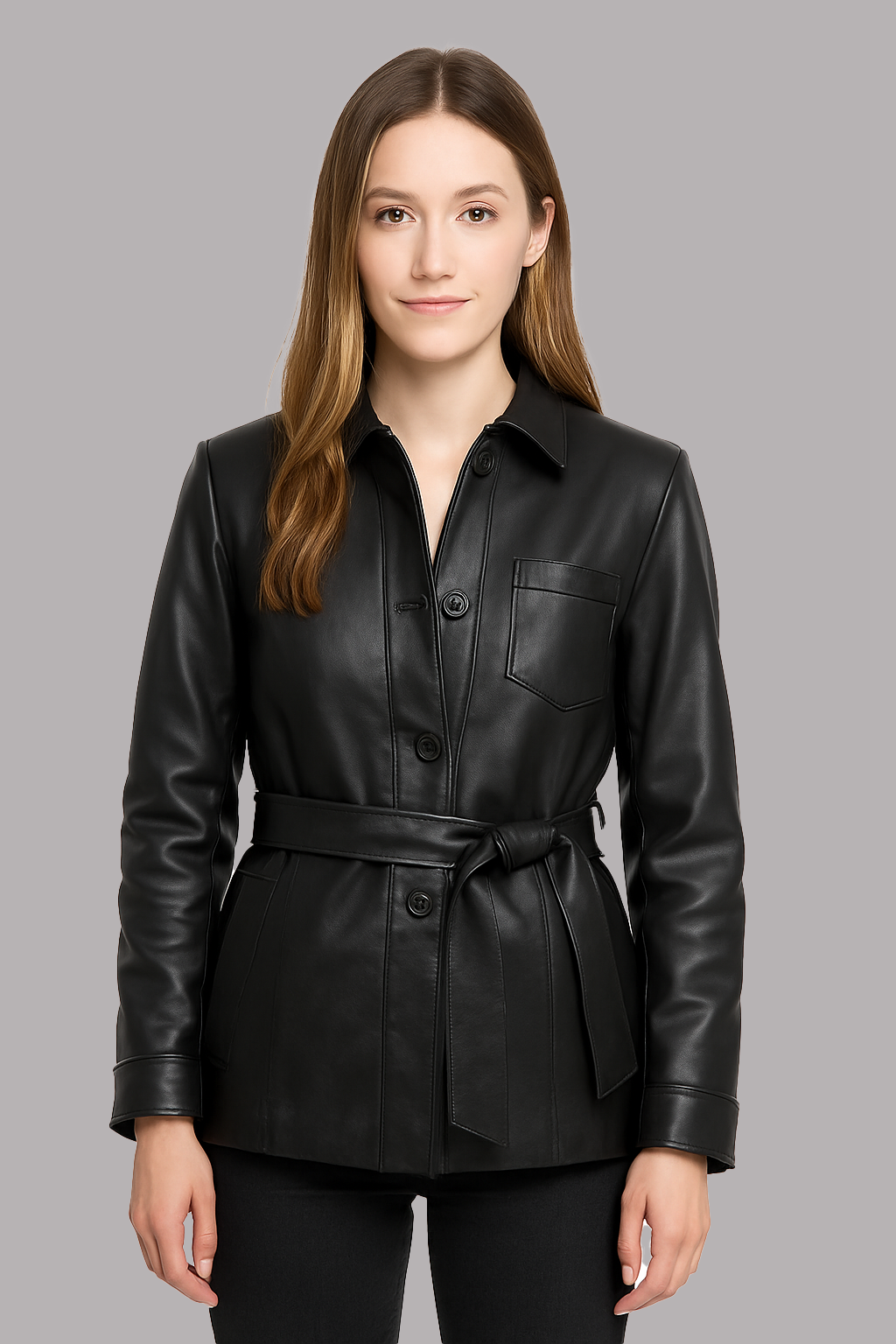 Janessa Luxe Women's Fashion Leather Jacket