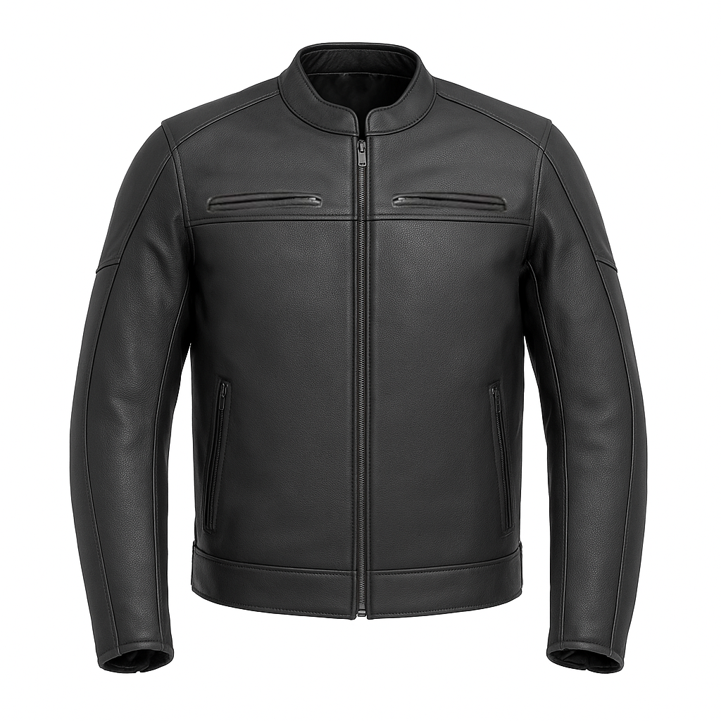 PR-205 Carbon Phantom – Men's Leather Motorcycle Jacket