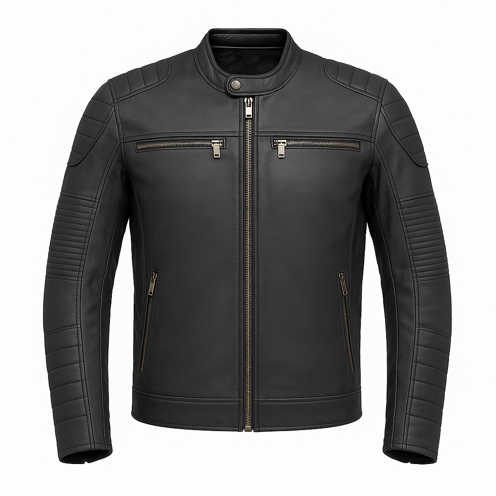 PR-222 Shadow Titan Man's Motorcycle Leather Jacket
