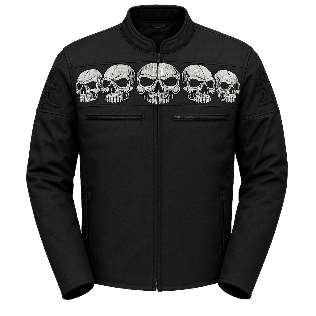 PR-214 Skullshade Man's Motorcycle Textile jacket