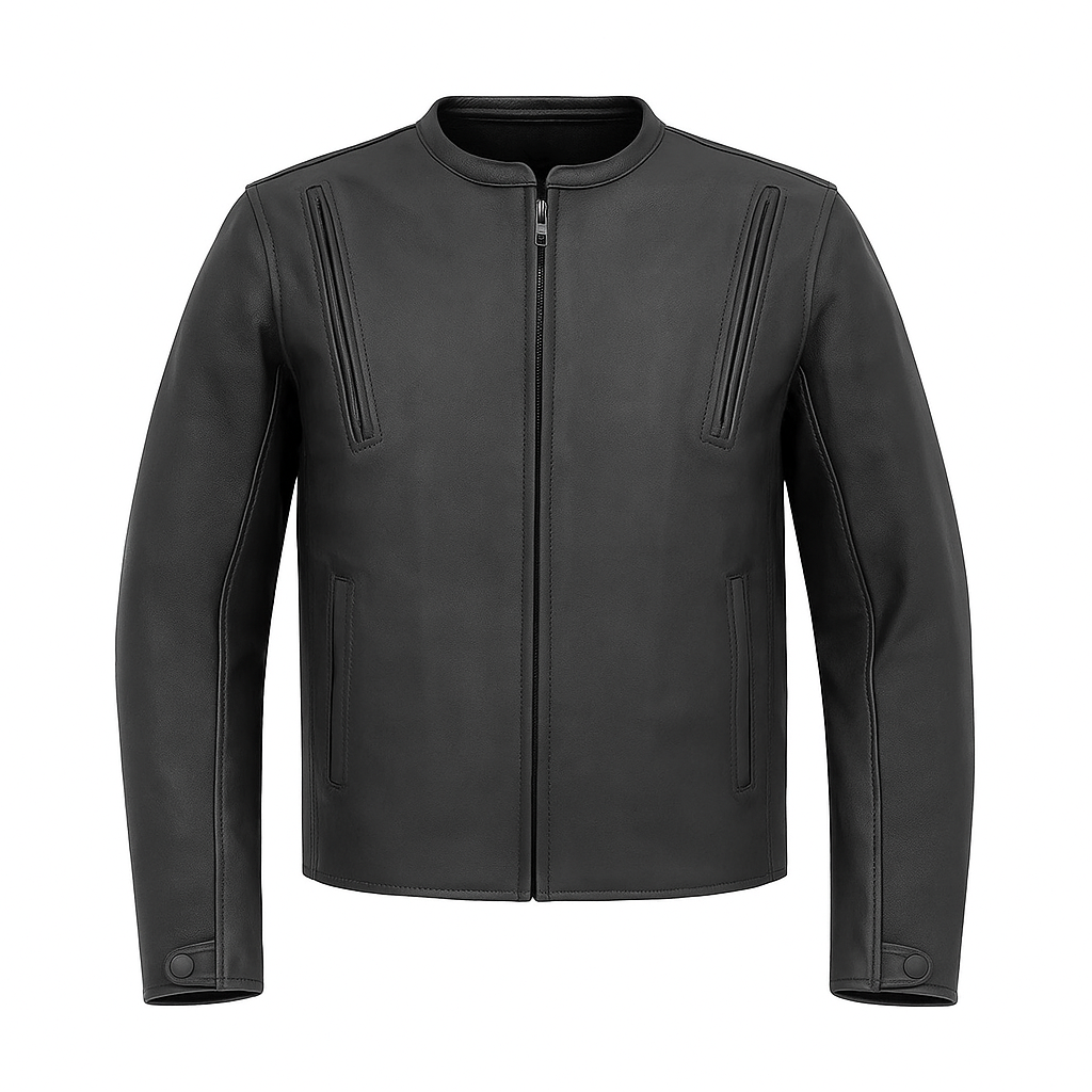 PR-224 Nightshade Edge Man's Motorcycle Leather Jacket