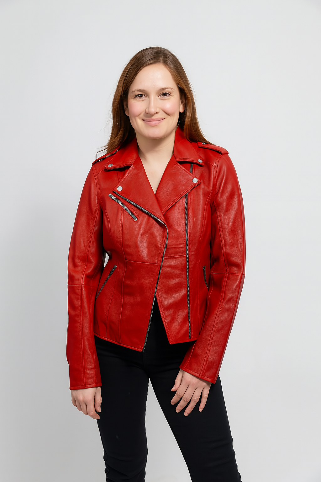Abigail Women's Vintage Leather Jacket