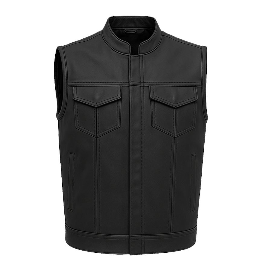Duskrunner - Men's Motorcycle Leather Vest