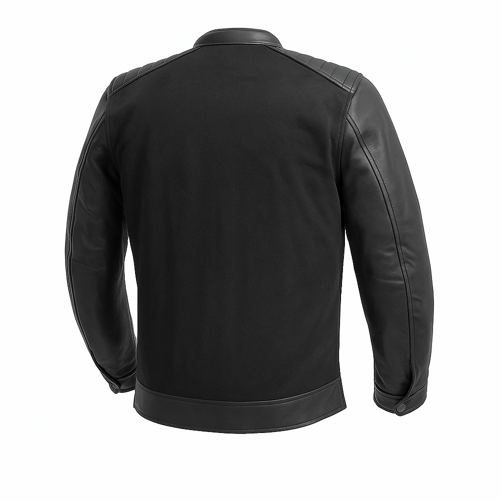 Pr-208 Blackout Prime Man's Motorcycle Leather jacket