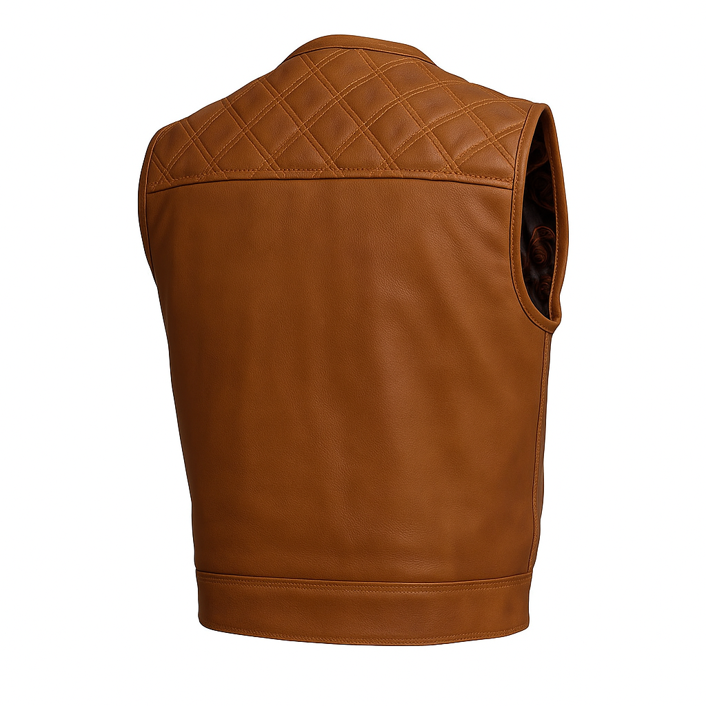 Savanna Storm - Men's Motorcycle Leather Vest