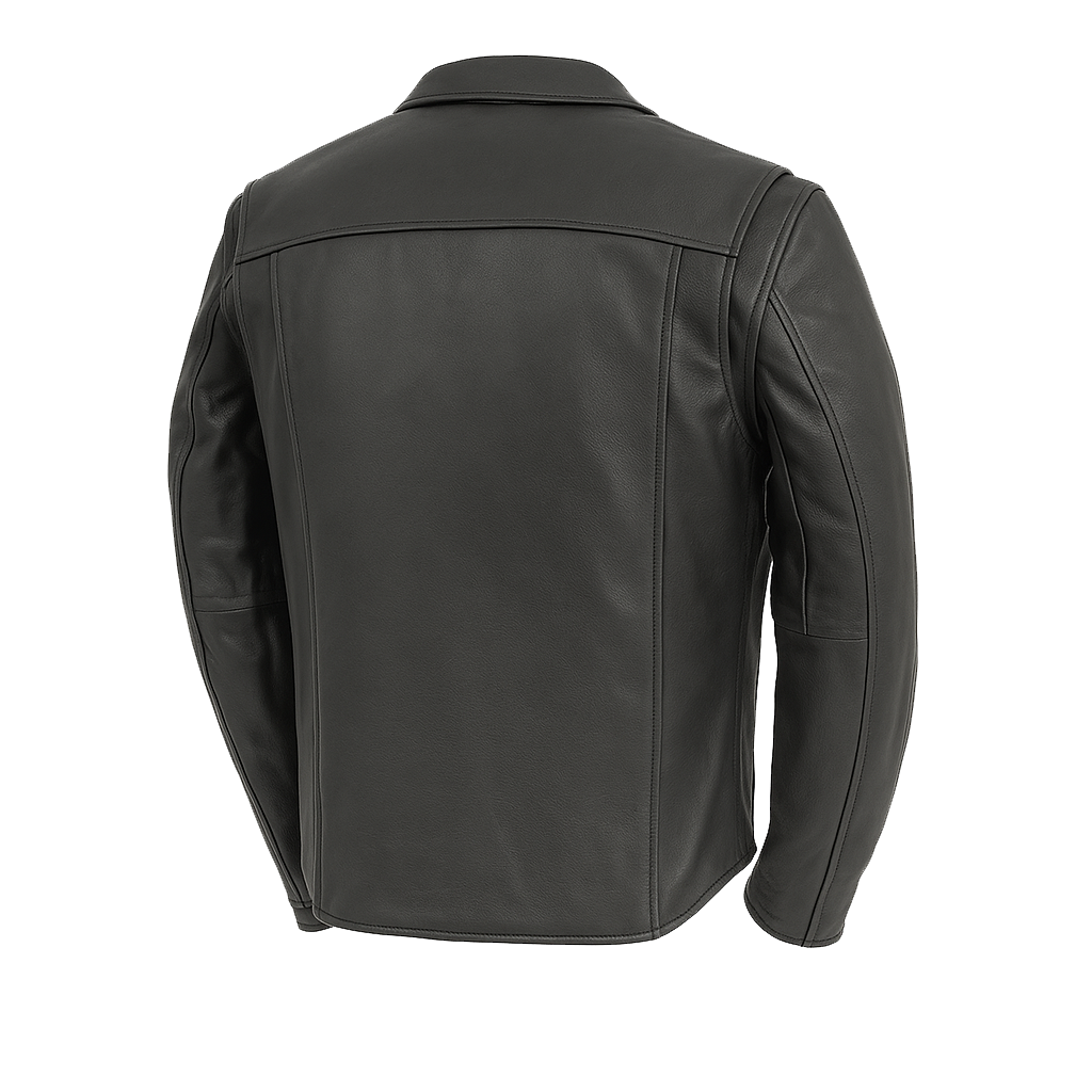 PR-224 Nightshade Edge Man's Motorcycle Leather Jacket