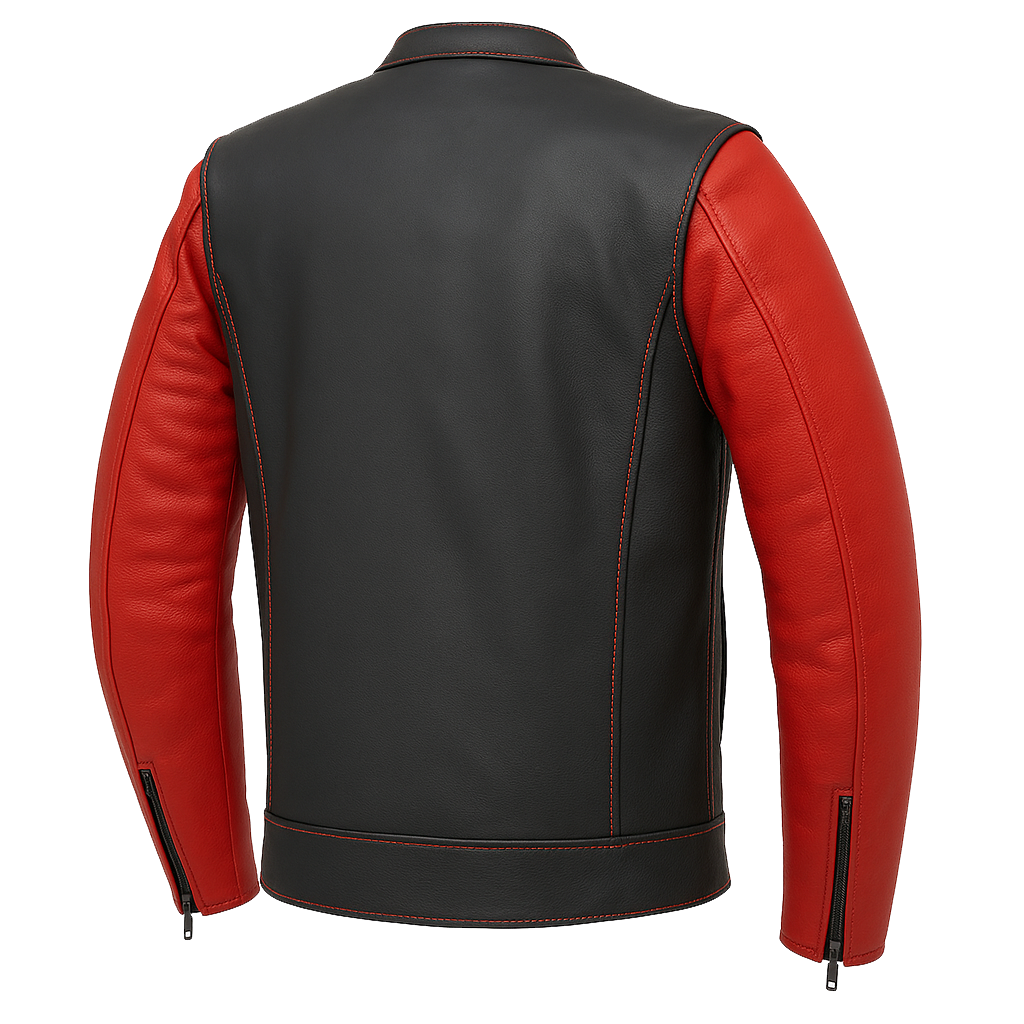 PR-237 Inferno Edge Man's Moto Leather Jacket