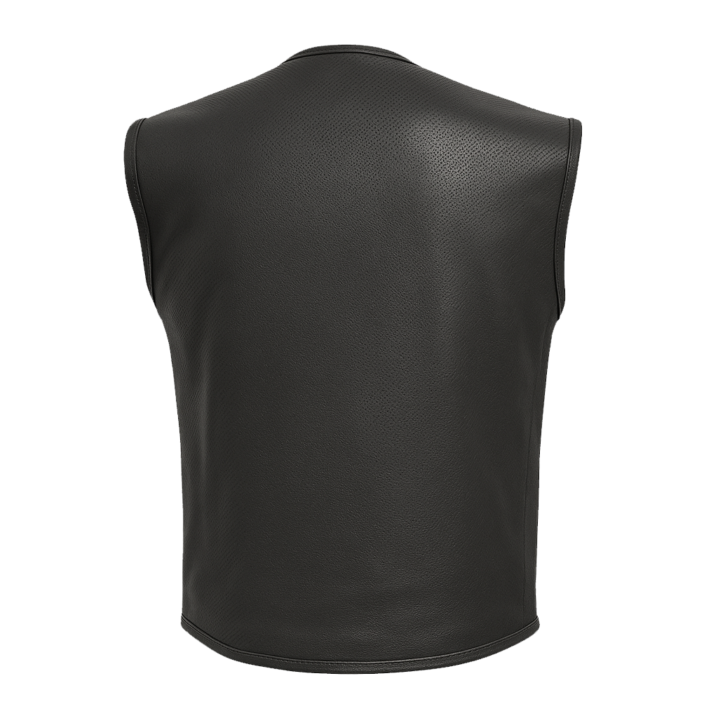 Oblivion Rider - Men's Perforated Swat Style Leather Vest