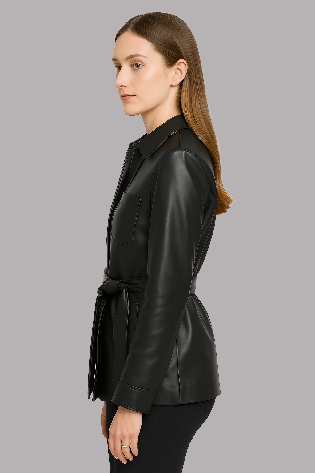 Janessa Luxe Women's Fashion Leather Jacket