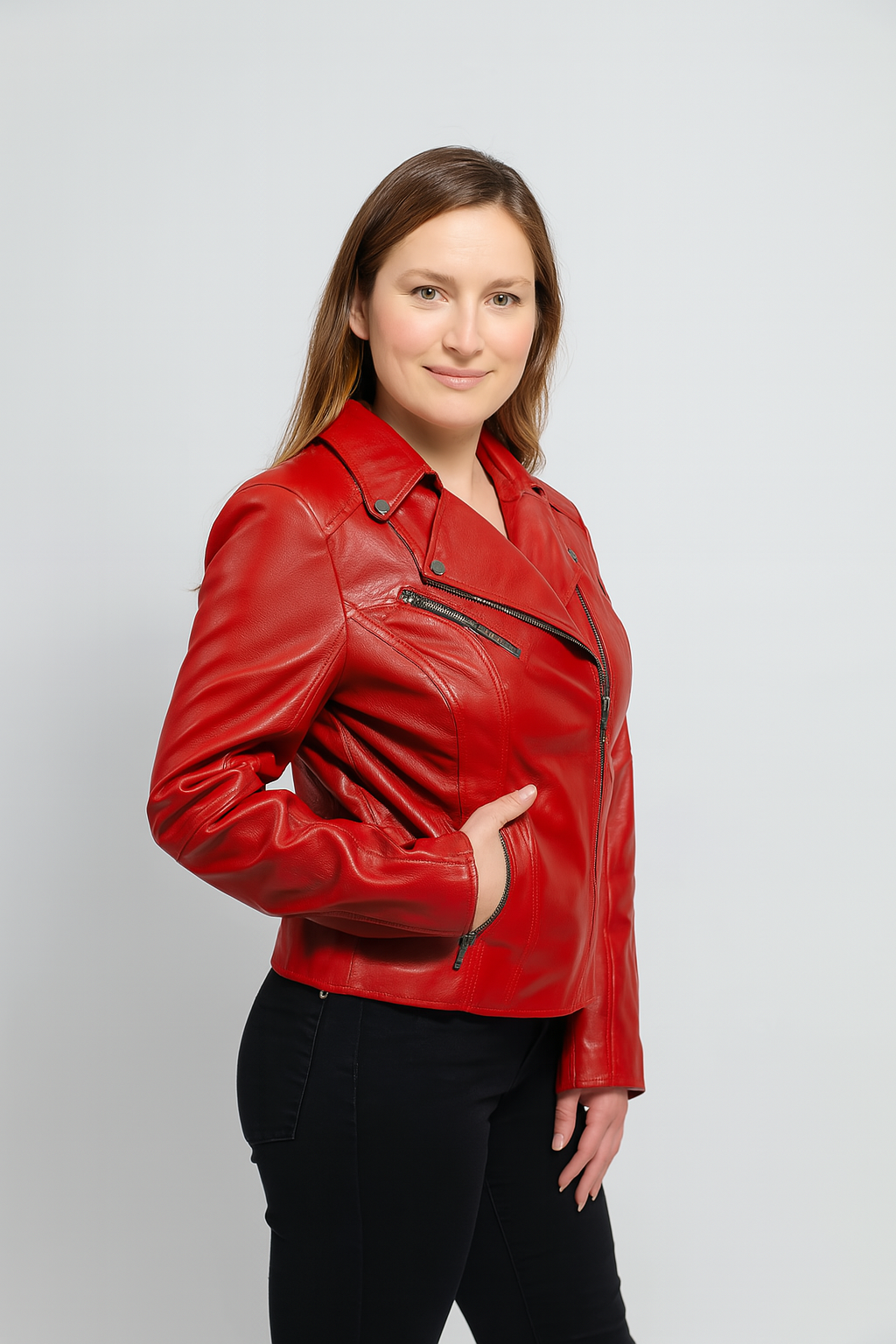 Abigail Women's Vintage Leather Jacket