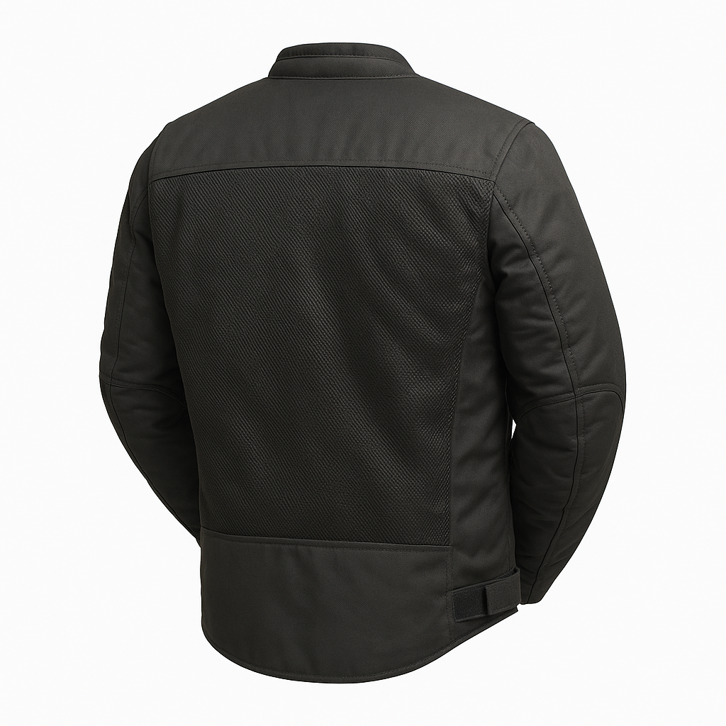 PR-229 Velocity Black Man's Motorcycle Textile Jacket