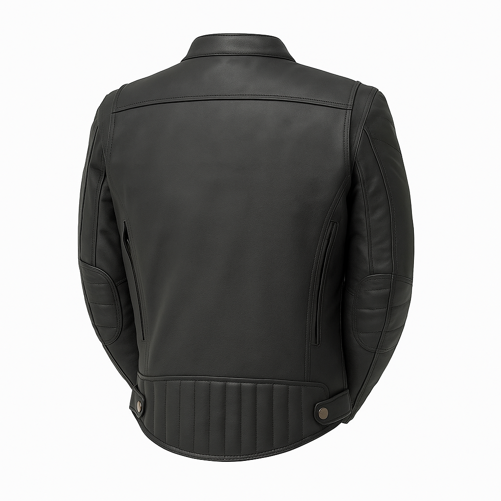 PR-232 Black Rampage Man's Moto Leather Jacket