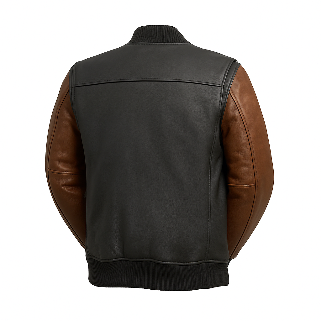 PR-238 Coalheart Classic Man's Moto Leather Jacket