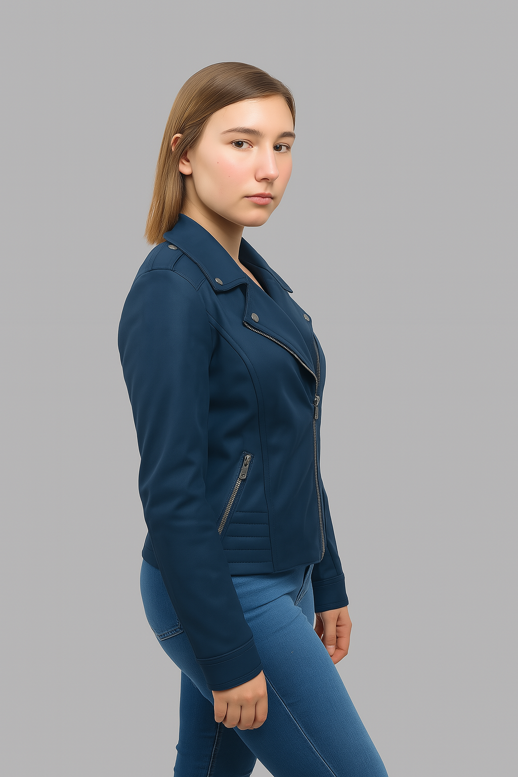 Edge Bloom Leather Jacket