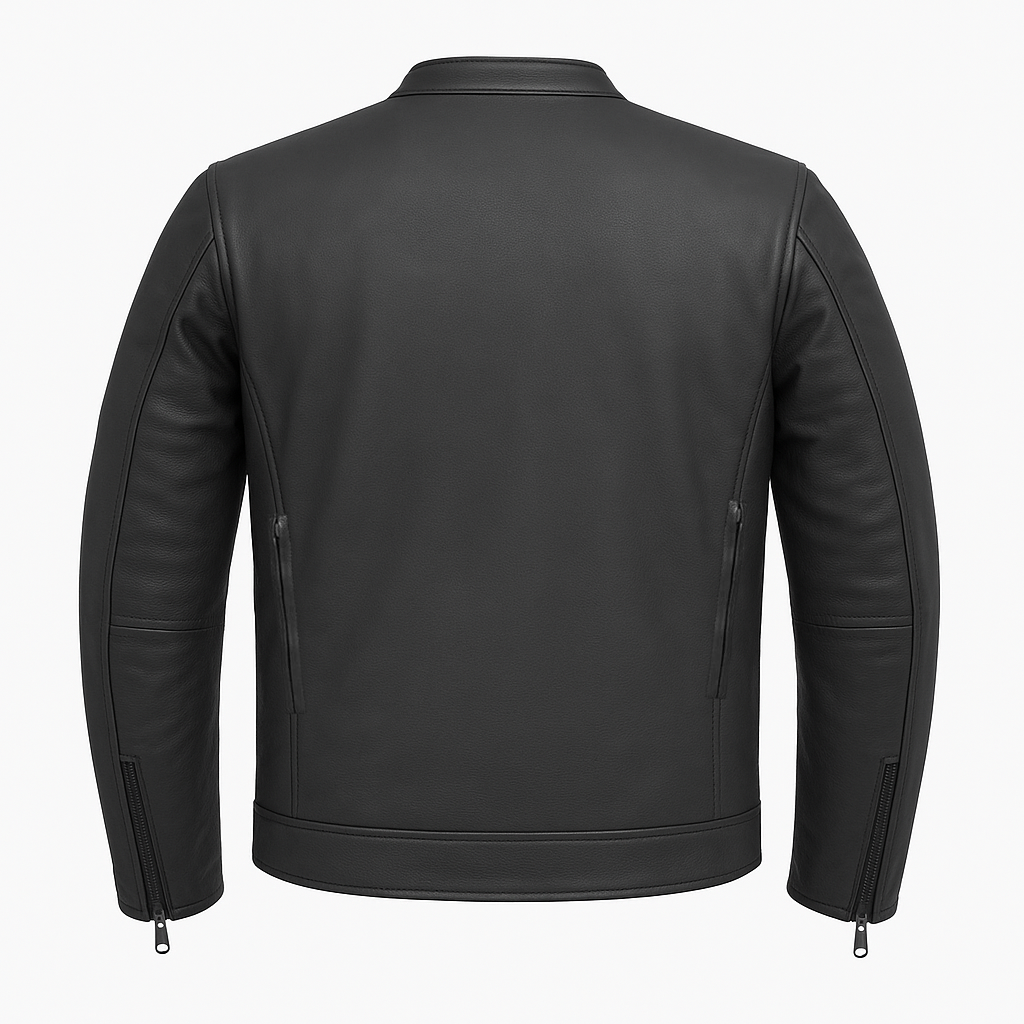 PR-225 Stealth Commander Man's Motorcycle Leather Jacket