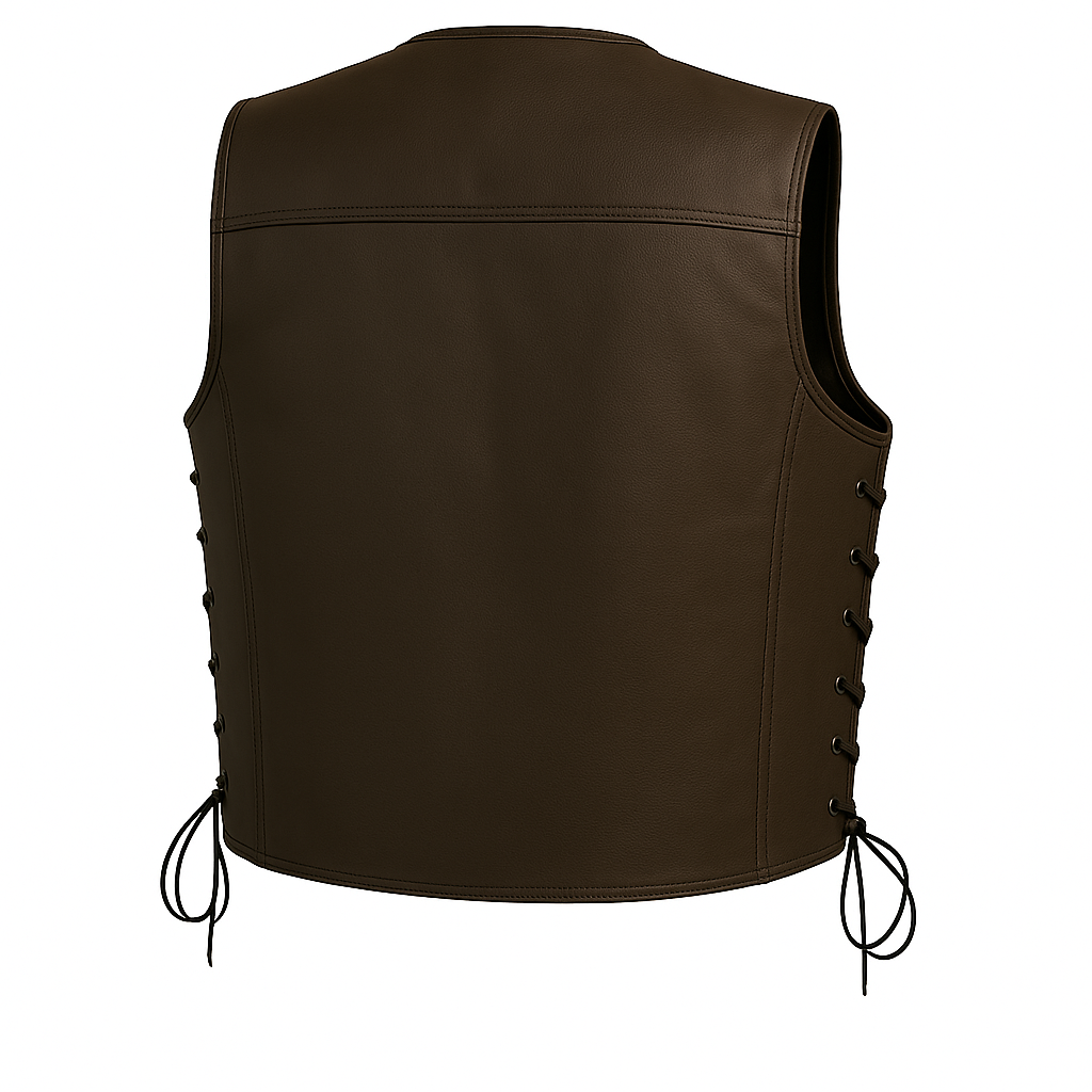 Raventhorn - Men's Motorcycle Western Style Leather Vest