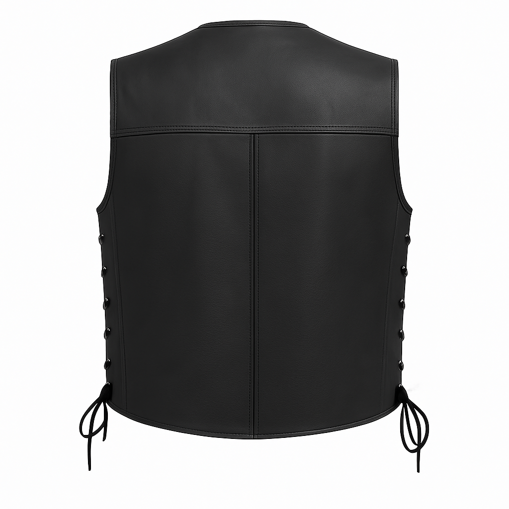 Raventhorn - Men's Motorcycle Western Style Leather Vest