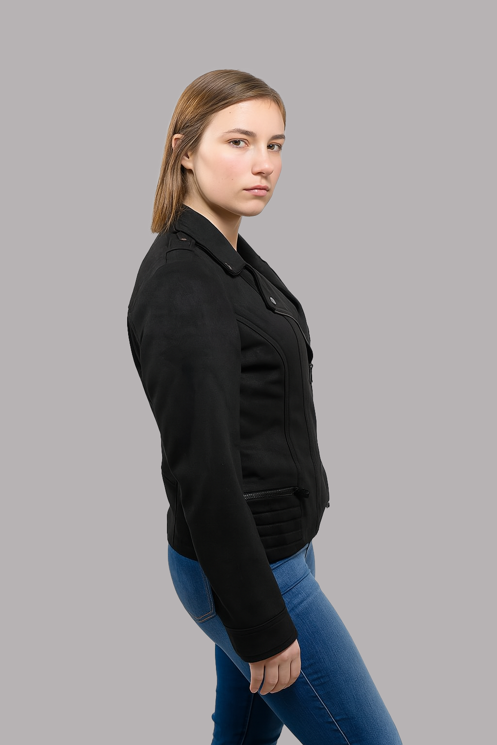 Edge Bloom Leather Jacket