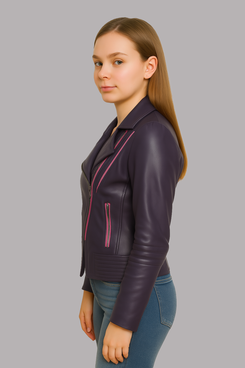 Blaire Burn Women's Fashion Leather Jacket
