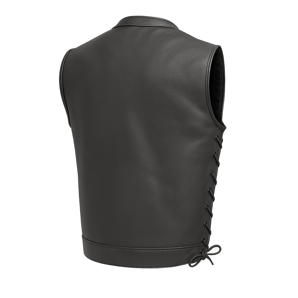 Dark Knight - Men's Motorcycle Leather Vest