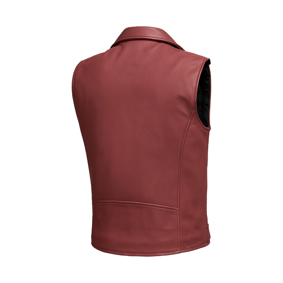 Thunderbrand - Men's Moto Style Leather Vest