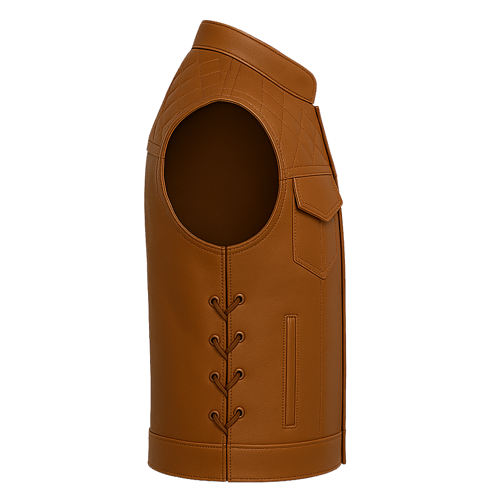 Savanna Storm - Men's Motorcycle Leather Vest