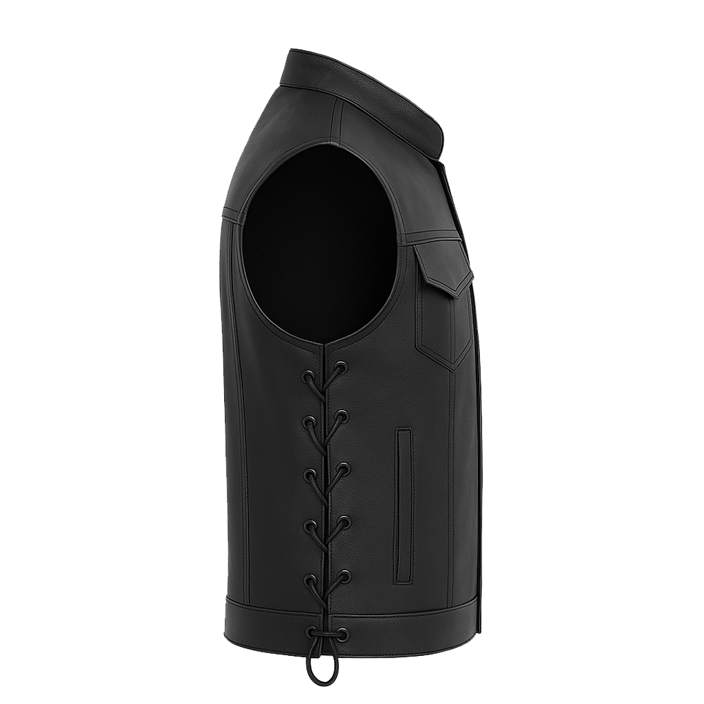 Dark Knight - Men's Motorcycle Leather Vest