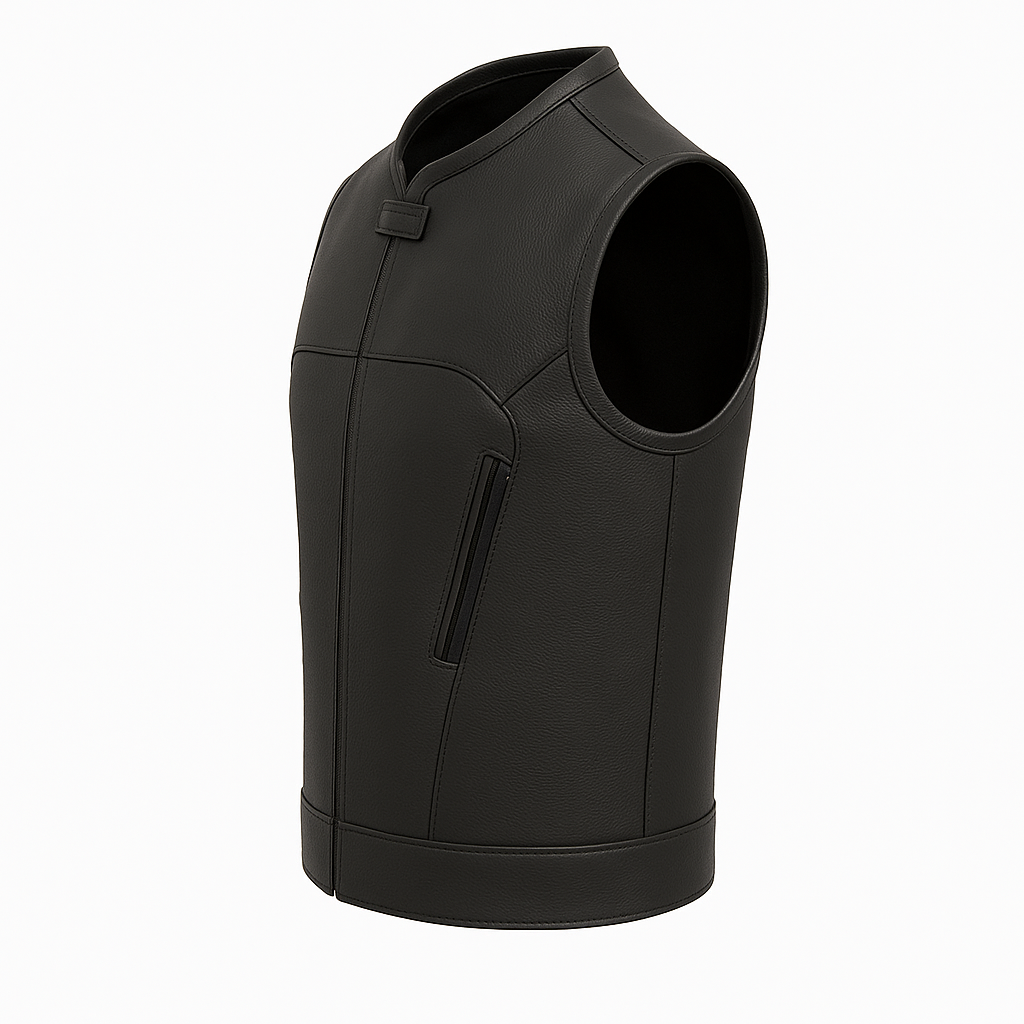Oblivion Rider - Men's Perforated Swat Style Leather Vest