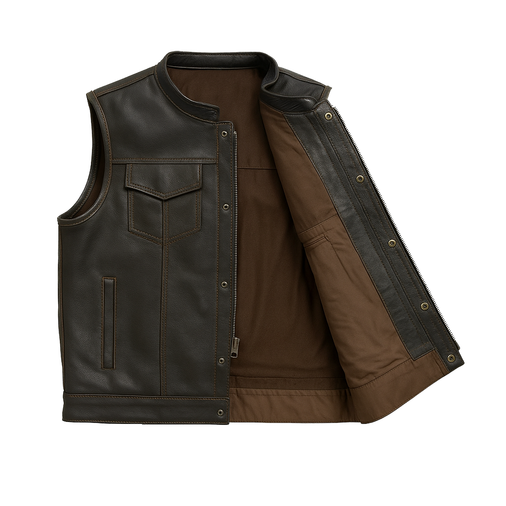 Duskrunner - Men's Motorcycle Leather Vest