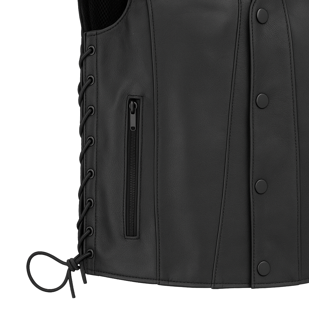 Dark Horizon - Men's Motorcycle Leather Vest