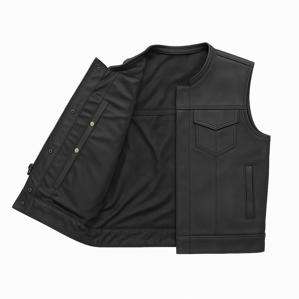 Nightfall - Men's Motorcycle Leather Vest