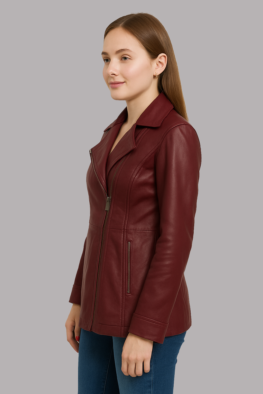 Elara Trench Leatger Coat