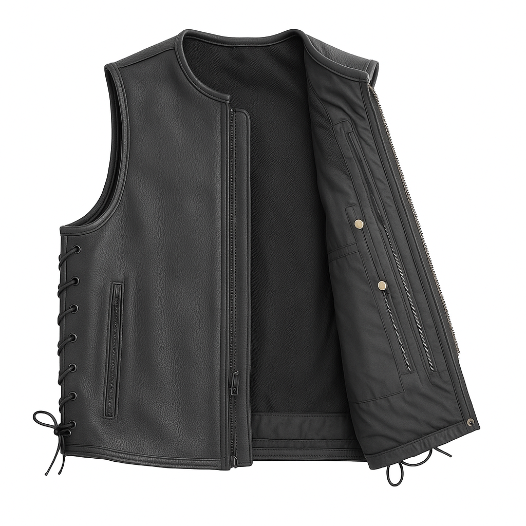 Fighter – Men's Motorcycle Leather Vest
