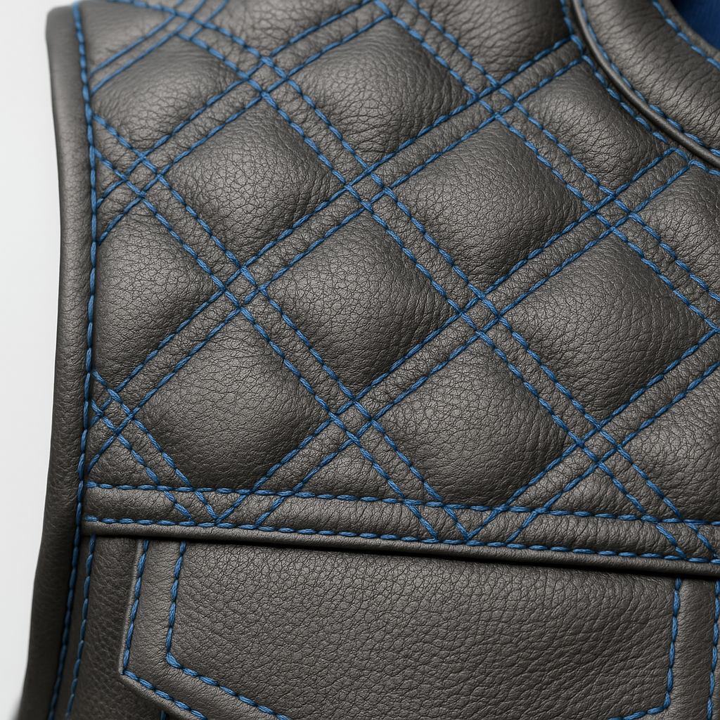 Scarlet Stitch - Men's Club Style Leather Vest