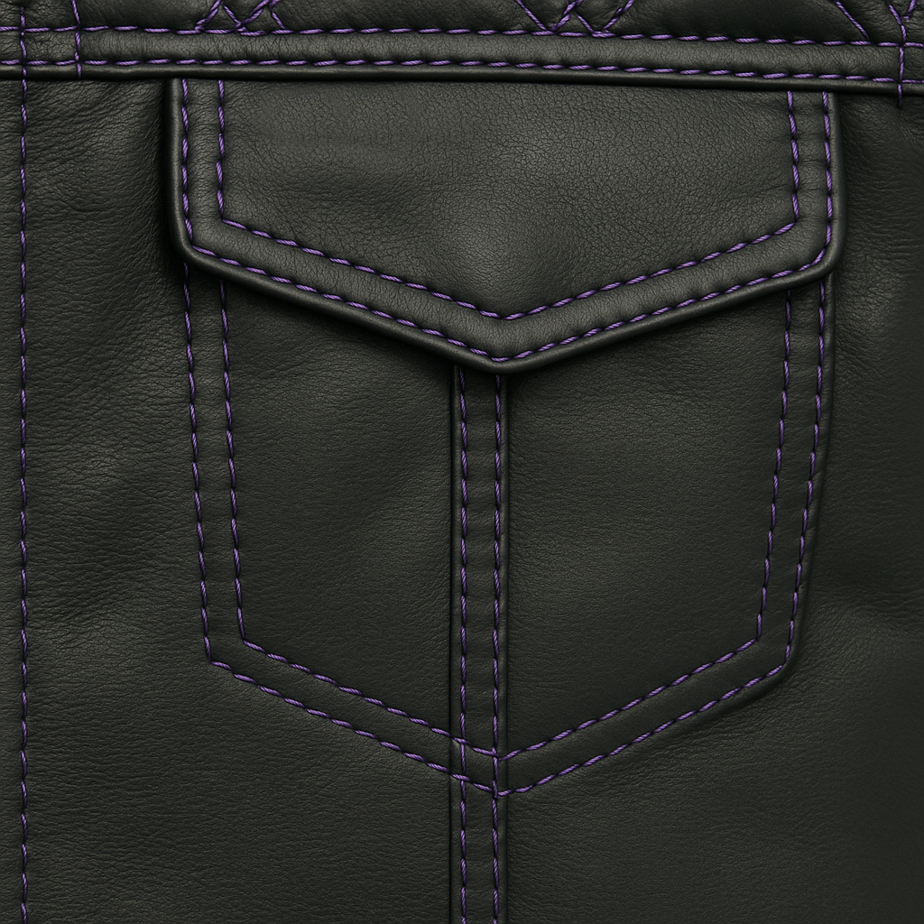 Scarlet Stitch - Men's Club Style Leather Vest