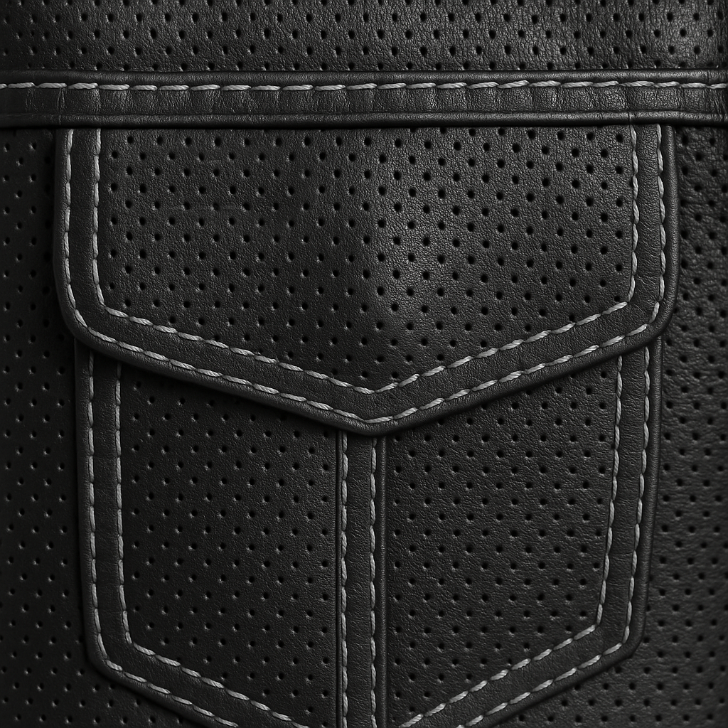 Nightwolf - Men's Motorcycle Perforated Leather Vest